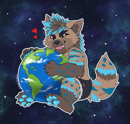 Artwork of Quant hugging the planet