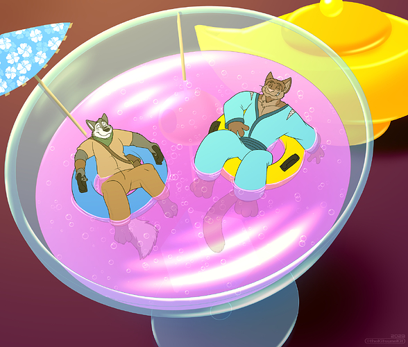 NekomimiGenieGreyDrinkPool2023